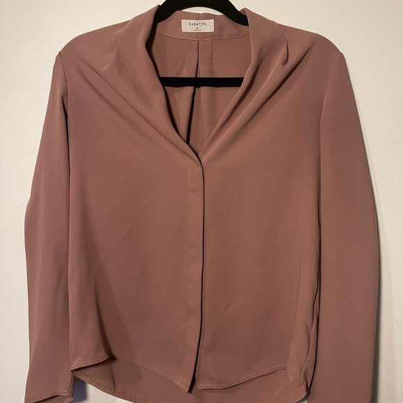 Babaton Tan V-Neck Blouse - Picture 2 of 13